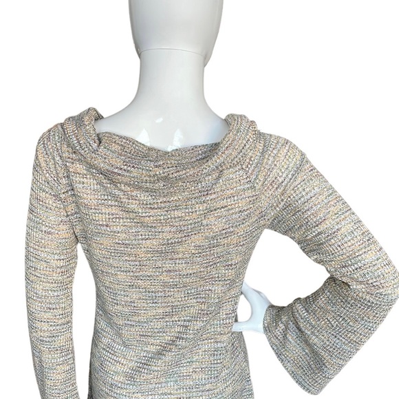 Philosophy Womens thin knit cowl neck pullover top multicolor sz M. - Picture 2 of 6